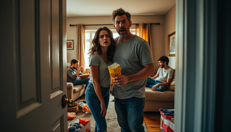 de retour de vacances, un couple découvre sa maison en désordre. leur surprise se transforme en une rencontre inattendue avec un squatteur, donnant lieu à des moments tendus et émouvants. découvrez comment cette situation imprévue va bouleverser leur quotidien !