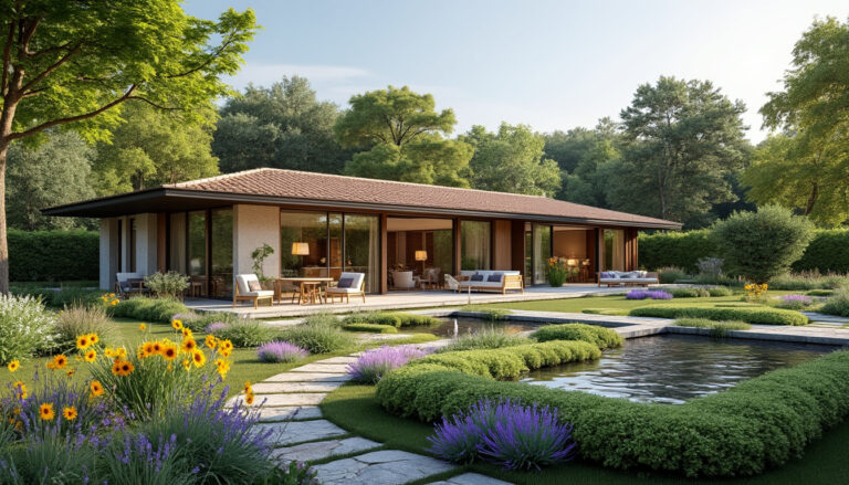 Une longère moderne intégrée au jardin