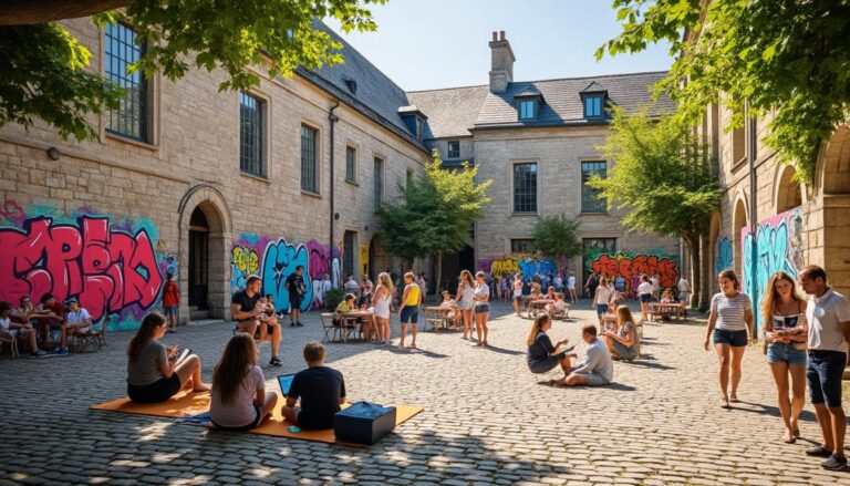 découvrez l'été créatif à la maison du patrimoine de quimper, une aventure artistique unique mêlant graff, intelligence artificielle et visites guidées. plongez dans l'univers de l'art moderne et laissez-vous inspirer par des créations contemporaines au cœur de la bretagne.